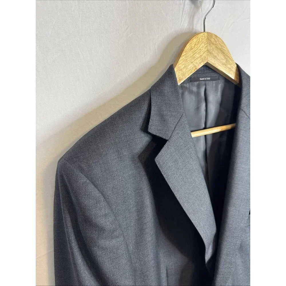 Ermenegildo Zegna Traveller Micronsphere‎ Wool Gray Blazer Sport Coat Italy 42R